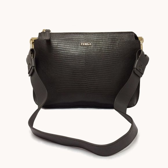 Furla Jade Embossed Shoulder Bag - Picture 1 of 10